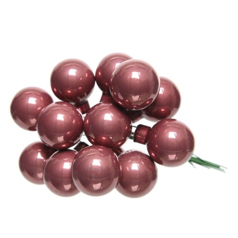 BOX 144 MINI SFERE VETRO VELVE